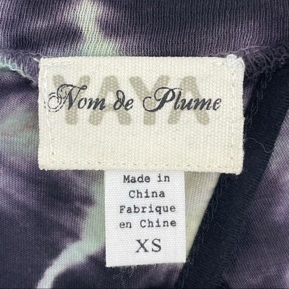 Anthro YAYA Nom de Plume Tie Dye Tulip Crop Tee - Picture 8 of 10